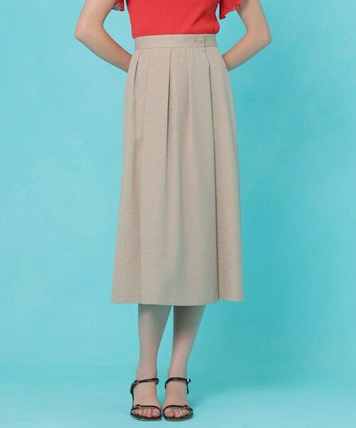 ANAYI / アナイ ロング・マキシ丈スカート | スラブリネンアシメタックスカート(beige (11))