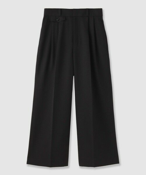 ANAYI / アナイ その他パンツ | スラブリネンアシメタックワイドパンツ(black (95))