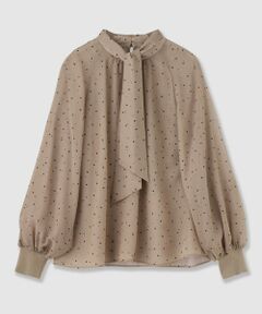 ANAYI / アナイ シャツ・ブラウス | フロッキードットプリント ブラウス