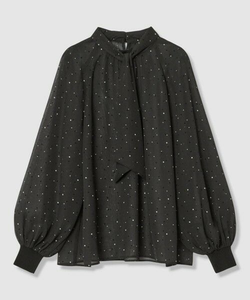 ANAYI / アナイ シャツ・ブラウス | フロッキードットプリント ブラウス（black (95)）