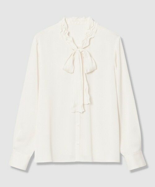 ANAYI / アナイ シャツ・ブラウス | サテンアムンゼンフリルボウタイ ブラウス(off white (02))