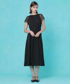 ANAYI / アナイ ロング・マキシ丈ワンピース | サテンスカラレーススリーブ ワンピース