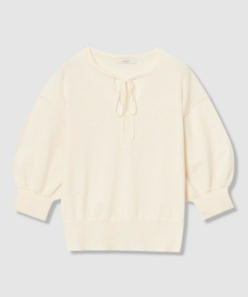 ANAYI / アナイ ニット・セーター | ライトウールキーネック プルオーバー(off white (02))