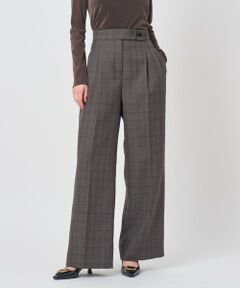 ANAYI / アナイ その他パンツ | ラメチェックタックワイドパンツ〈セットアップ対応商品〉