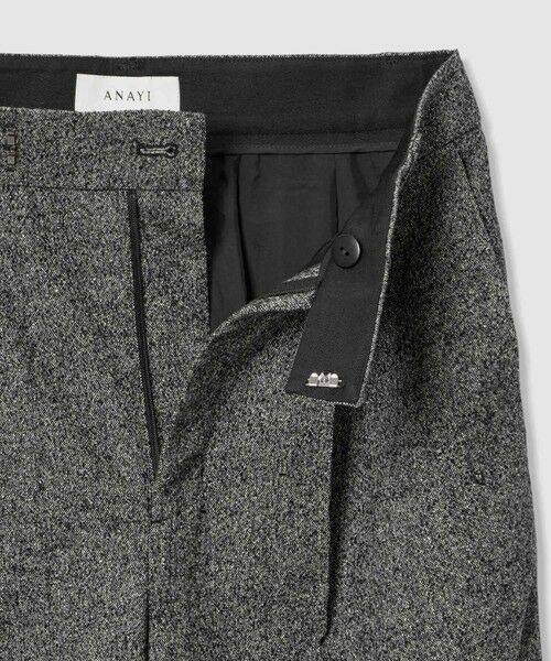 ANAYI / アナイ その他パンツ | ウールシルクツイードセミワイドパンツ〈セットアップ対応商品〉 | 詳細2