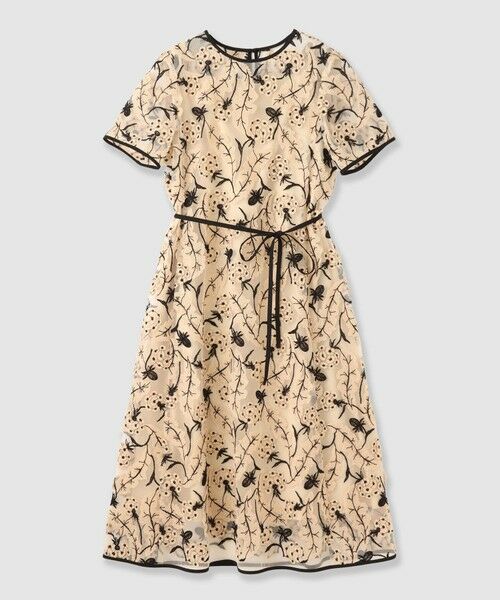 ANAYI / アナイ ドレス | フィオーリシシュウAラインワンピース(beige (11))