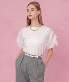 ANAYI / アナイ カットソー | スムースシアータックスリーブプルオーバー