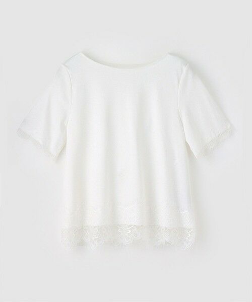 ANAYI / アナイ カットソー | スムースレース使いプルオーバー（white (01)）