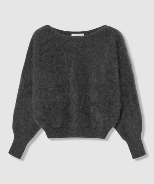 ANAYI / アナイ ニット・セーター | フラッフィドルマン プルオーバー(charcoal grey (94))