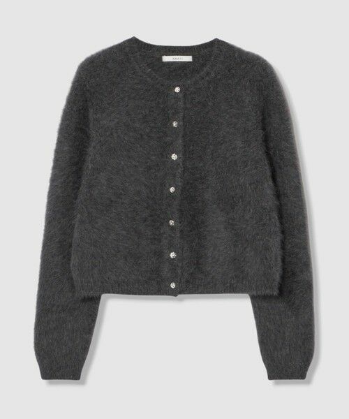 ANAYI / アナイ カーディガン・ボレロ | フラッフィアソート釦 カーディガン(charcoal grey (94))