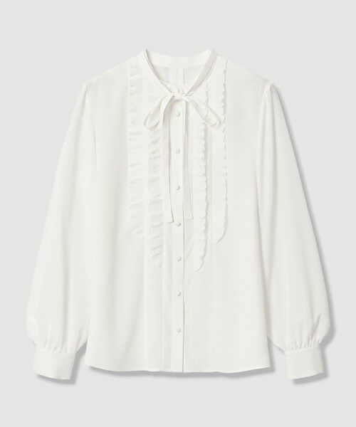ANAYI / アナイ シャツ・ブラウス | シフォンプリーツフリル ブラウス(white (01))