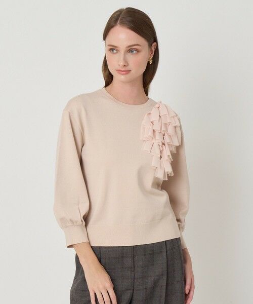 ANAYI / アナイ ニット・セーター | MANYリボンプルオーバー（beige (11)）