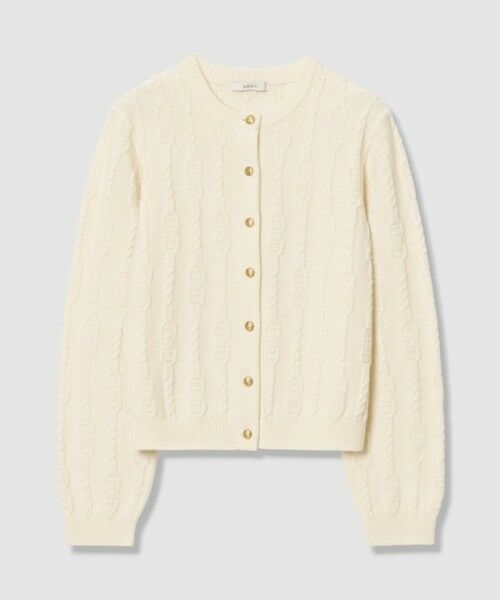 ANAYI / アナイ カーディガン・ボレロ | チェーンケーブルクルー カーディガン（off white (02)）