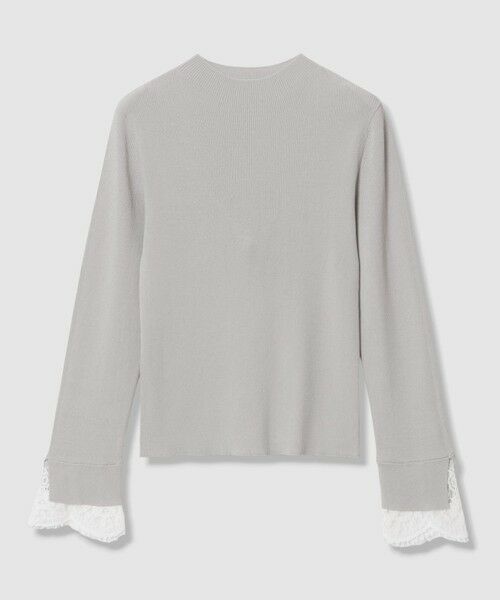 ANAYI / アナイ ニット・セーター | レーヨンナイロンリブレース付き プルオーバー(grey (92))