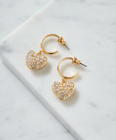 ビジューハートピアス