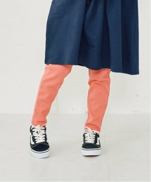 and D.petitmain / アンドディー. プティマイン その他パンツ | 【防汚加工】【365D.】リブレギンス（ピンク）