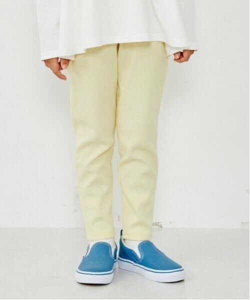 and D.petitmain / アンドディー. プティマイン その他パンツ | 【防汚加工】【365D.】リブレギンス（レモン イエロー）