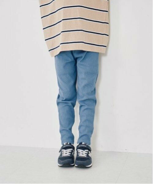 and D.petitmain / アンドディー. プティマイン その他パンツ | 【防汚加工】【365D.】リブレギンス（ブルー）