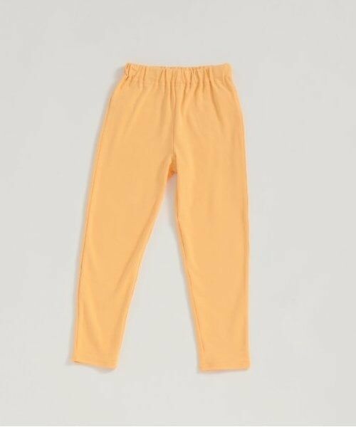 and D.petitmain / アンドディー. プティマイン その他パンツ | 【防汚加工】【365D.】フライスレギンス（ライト オレンジ）