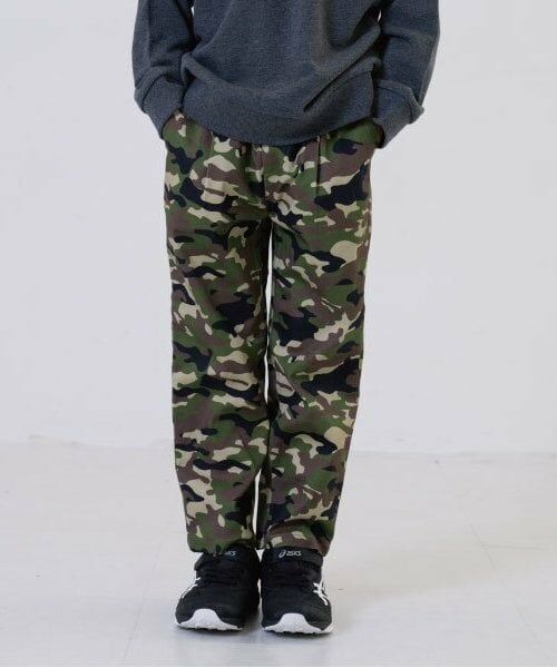 and D.petitmain / アンドディー. プティマイン その他パンツ | ストレッチツイルガラアソートテーパードパンツ(カーキ)