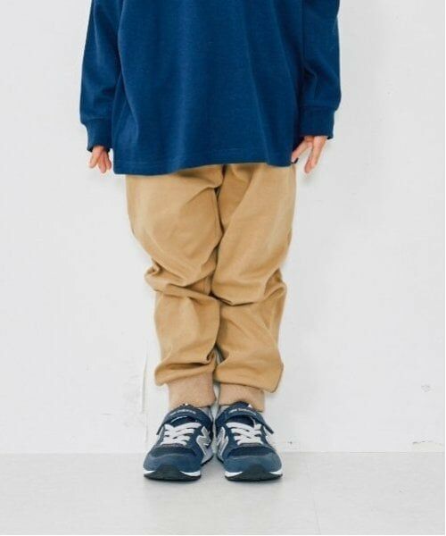 and D.petitmain / アンドディー. プティマイン その他パンツ | 【防汚加工】ソフトタッチフライスアクティブ裾リブパンツ（ベージュ）