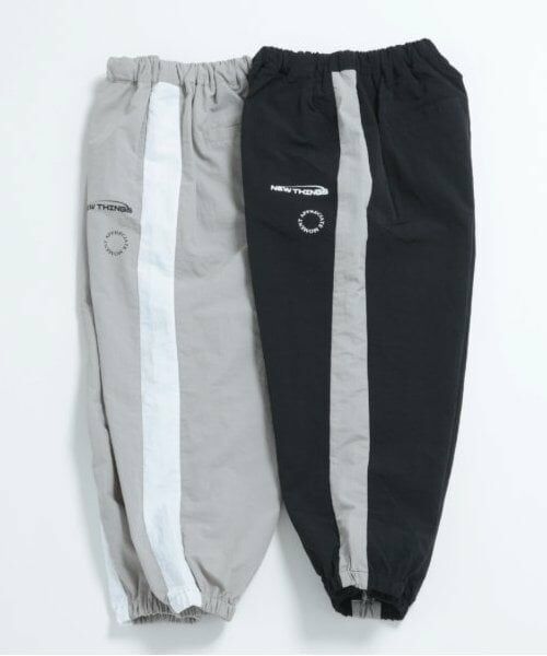 and D.petitmain / アンドディー. プティマイン その他パンツ | 【セットアップ対応可】ライン入りナイロントラックパンツ | 詳細8