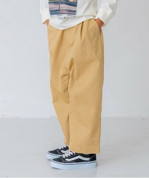 and D.petitmain / アンドディー. プティマイン その他パンツ | ストレッチチノボリュームパンツ | 詳細7