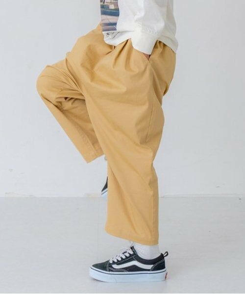 and D.petitmain / アンドディー. プティマイン その他パンツ | ストレッチチノボリュームパンツ | 詳細8