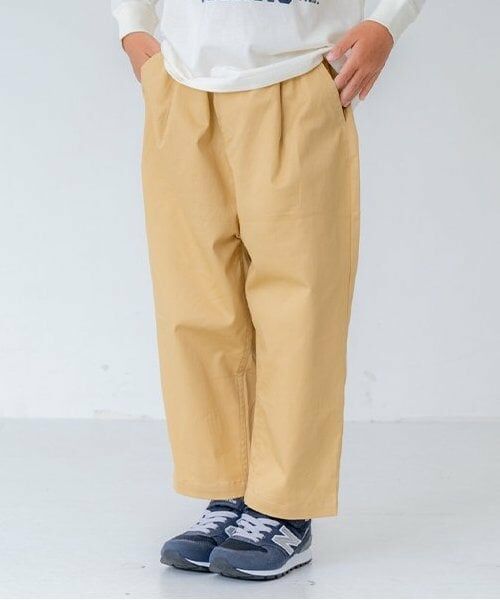 and D.petitmain / アンドディー. プティマイン その他パンツ | ストレッチチノボリュームパンツ（ベージュ）