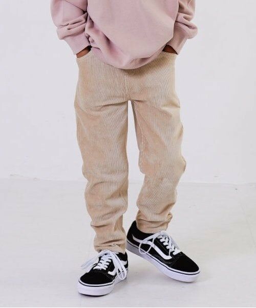 and D.petitmain / アンドディー. プティマイン その他パンツ | ソフトタッチカットコールスリムパンツ（ベージュ）