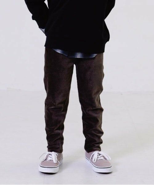 and D.petitmain / アンドディー. プティマイン その他パンツ | ソフトタッチカットコールスリムパンツ（コゲ茶）