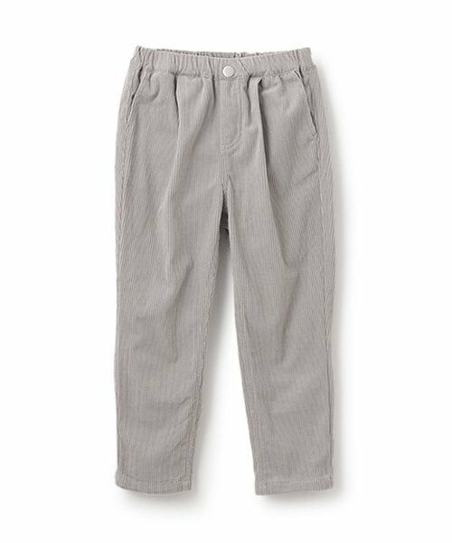 and D.petitmain / アンドディー. プティマイン その他パンツ | ソフトタッチコーデュロイテーパードパンツ（ライト グレー）