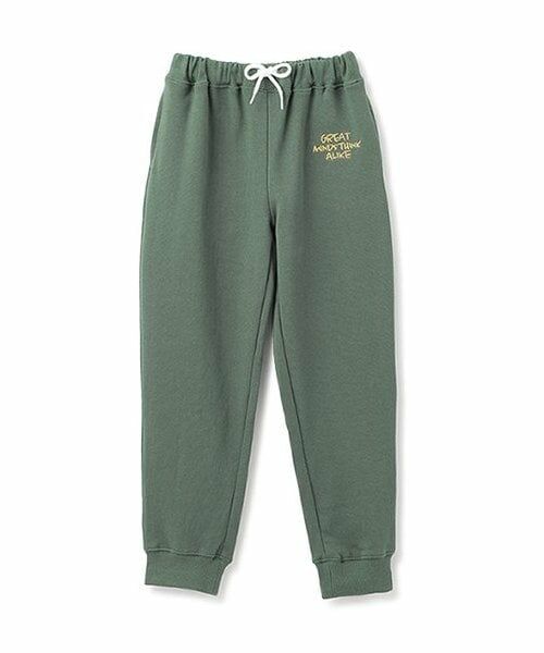 and D.petitmain / アンドディー. プティマイン その他パンツ | 【セットアップ対応可】ロゴ入りスウェットパンツ（オリーブ）