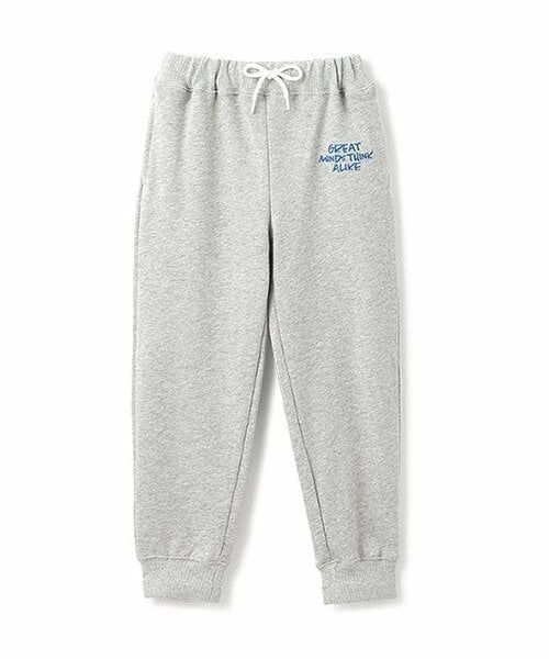 and D.petitmain / アンドディー. プティマイン その他パンツ | 【セットアップ対応可】ロゴ入りスウェットパンツ（グレー）