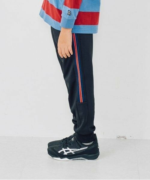 and D.petitmain / アンドディー. プティマイン その他パンツ | 【セットアップ対応可】サイドライン入りキリカエジョグパンツ(黒)