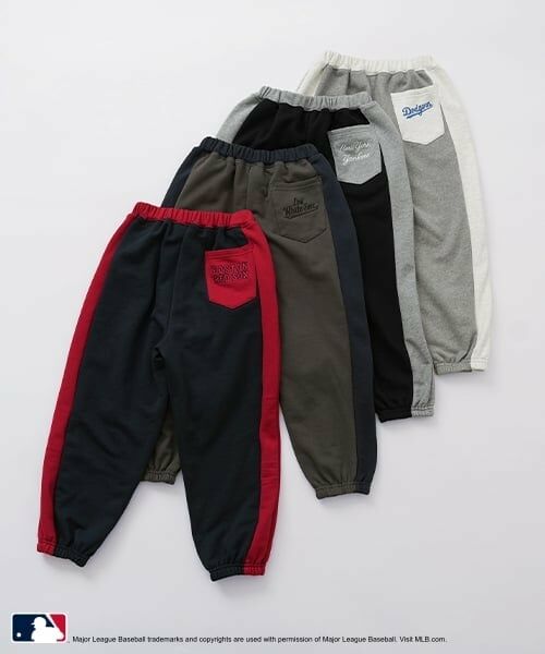 and D.petitmain / アンドディー. プティマイン その他パンツ | 【MLB】サイド切替裏毛パンツ | 詳細2