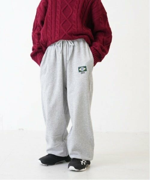 and D.petitmain / アンドディー. プティマイン その他パンツ | 【セットアップ可】トラベルモチーフスウェット（トップ グレー）