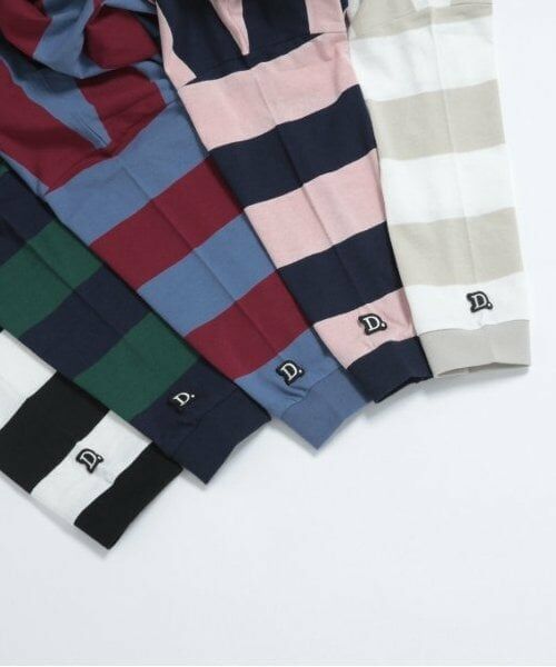 and D.petitmain / アンドディー. プティマイン Tシャツ | 【365D.】ボーダー袖リブワイドロンT | 詳細12