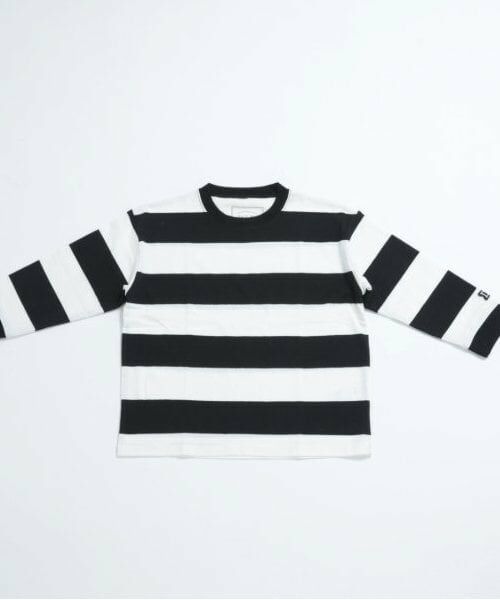 and D.petitmain / アンドディー. プティマイン Tシャツ | 【365D.】ボーダー袖リブワイドロンT | 詳細3