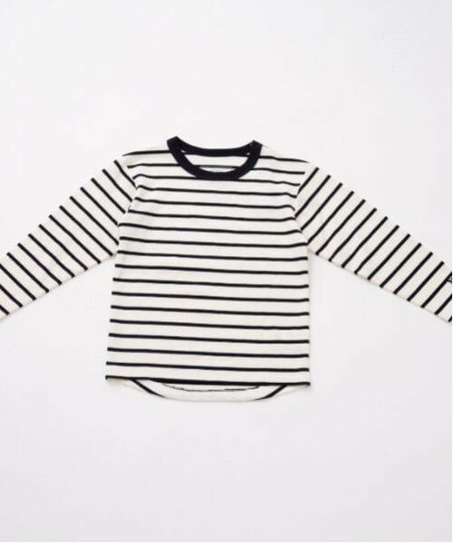 and D.petitmain / アンドディー. プティマイン Tシャツ | 【365D.】ワッフルワイドロンT（オフ ホワイト）