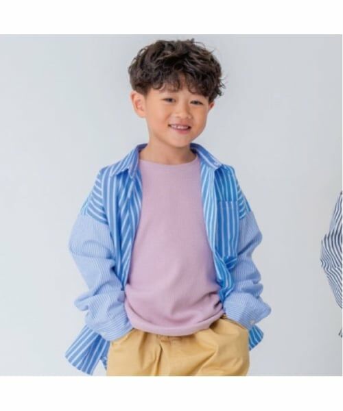 and D.petitmain / アンドディー. プティマイン Tシャツ | 【365D.】ワッフルワイドロンT（ラベンダー）