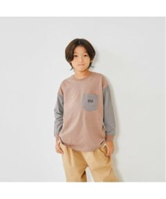 and D.petitmain / アンドディー. プティマイン Tシャツ | 袖ポケット布帛ワイドロンT