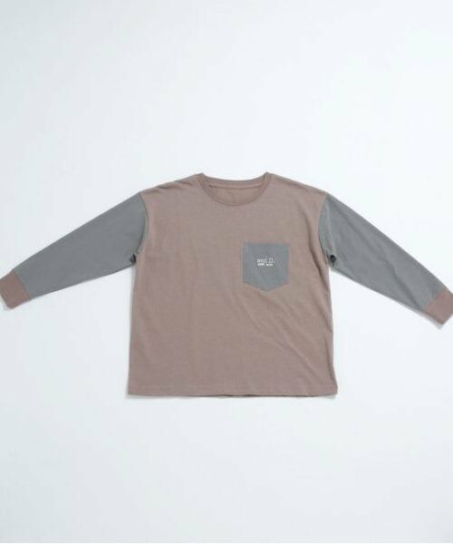 and D.petitmain / アンドディー. プティマイン Tシャツ | 袖ポケット布帛ワイドロンT | 詳細13