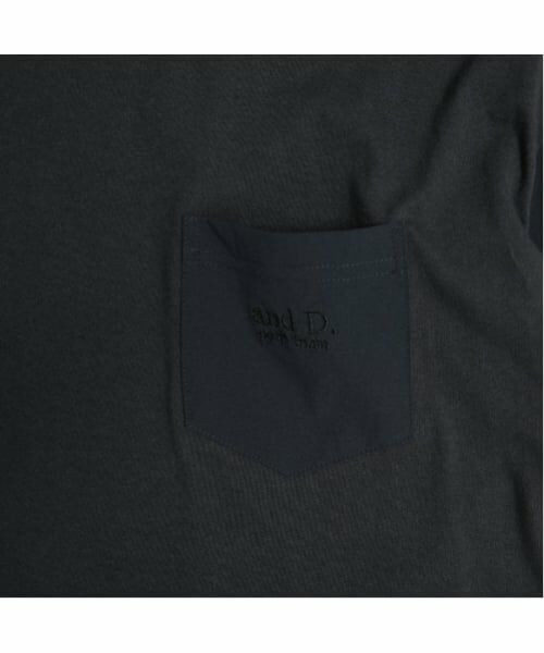 and D.petitmain / アンドディー. プティマイン Tシャツ | 袖ポケット布帛ワイドロンT | 詳細8