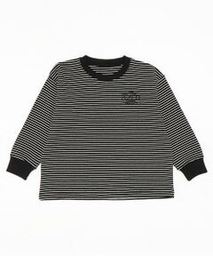 and D.petitmain / アンドディー. プティマイン Tシャツ | 【リンク】ミジンボーダー袖リブワイドロンT