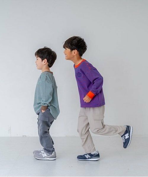 and D.petitmain / アンドディー. プティマイン Tシャツ | 【リンク】ミジンボーダー袖リブワイドロンT | 詳細12