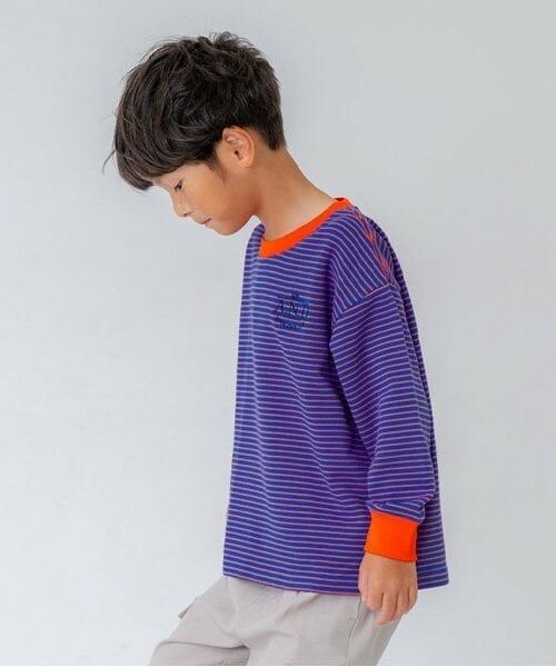 and D.petitmain / アンドディー. プティマイン Tシャツ | 【リンク】ミジンボーダー袖リブワイドロンT | 詳細7