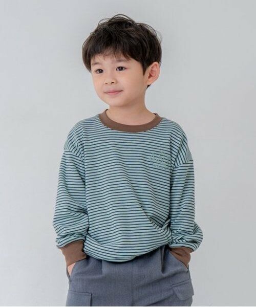 and D.petitmain / アンドディー. プティマイン Tシャツ | 【リンク】ミジンボーダー袖リブワイドロンT | 詳細9
