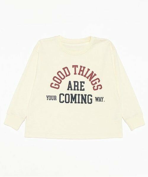 and D.petitmain / アンドディー. プティマイン Tシャツ | 【365D.】アソートグラフィックプリントロンT(アイボリー)