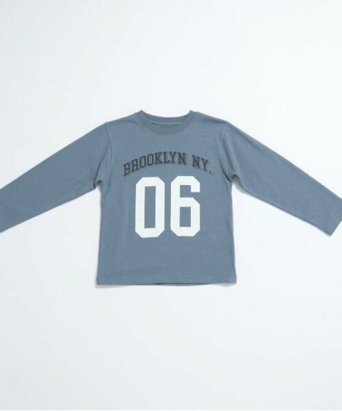 and D.petitmain / アンドディー. プティマイン Tシャツ | 【365D.】アソートグラフィックプリントロンT(ブルー グレー)